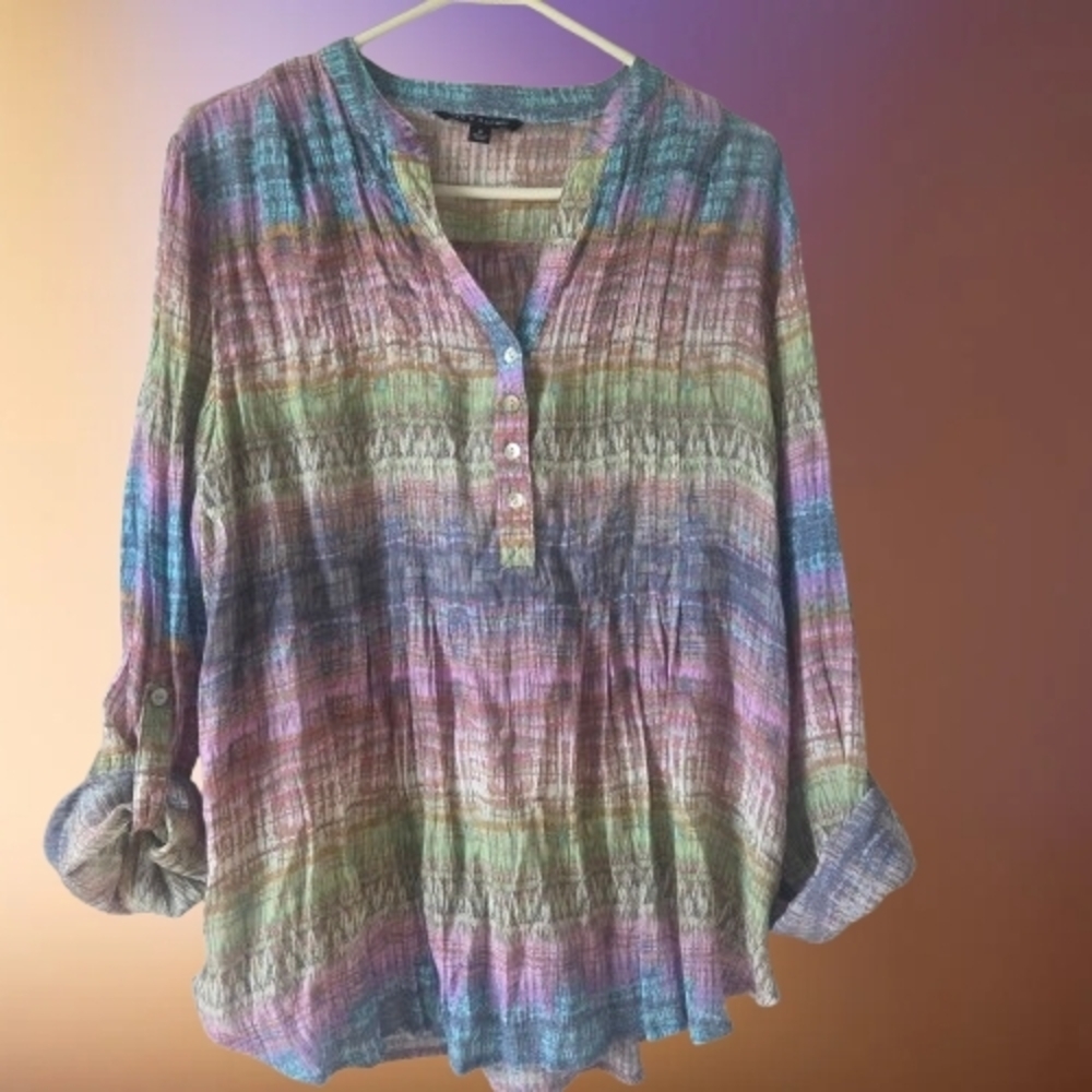 Zac & Rachel Pastel Striped Blouse